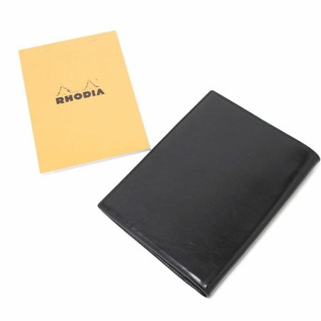 S'FACTORY（エスファクトリー）「Rhodia レザーメモカバー No.16 A5サイズ カウレザー ブラック（牛革）」商品画像