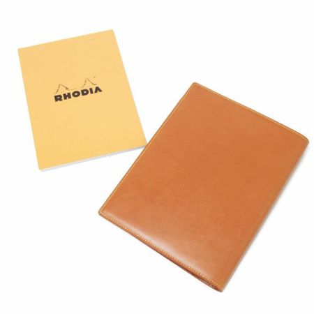 S'FACTORY（エスファクトリー）「Rhodia レザーメモカバー No.16 A5サイズ カウレザー キャメル（牛革）」商品画像