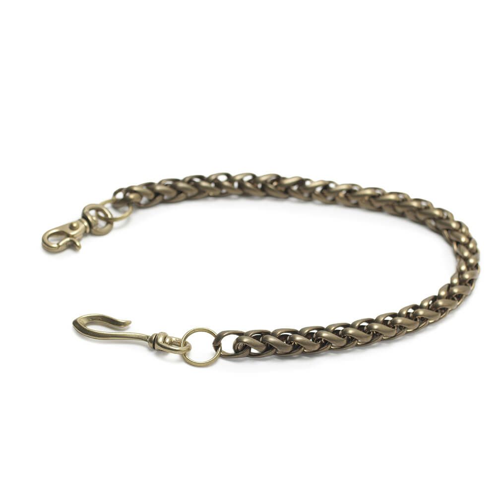 レザーブランドS'FACTORY ウォレット チェーン インフィニティー ゴールド ブラス（真鍮）アクセサリー