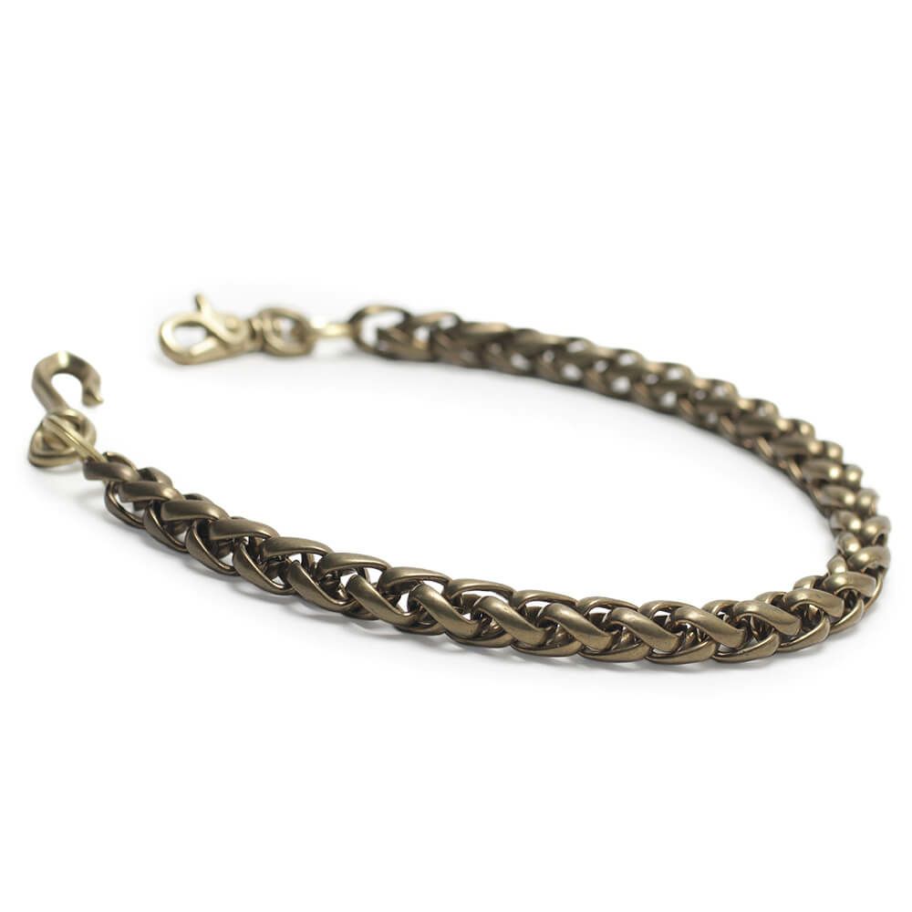 レザーブランドS'FACTORY ウォレット チェーン インフィニティー ゴールド ブラス（真鍮）アクセサリー