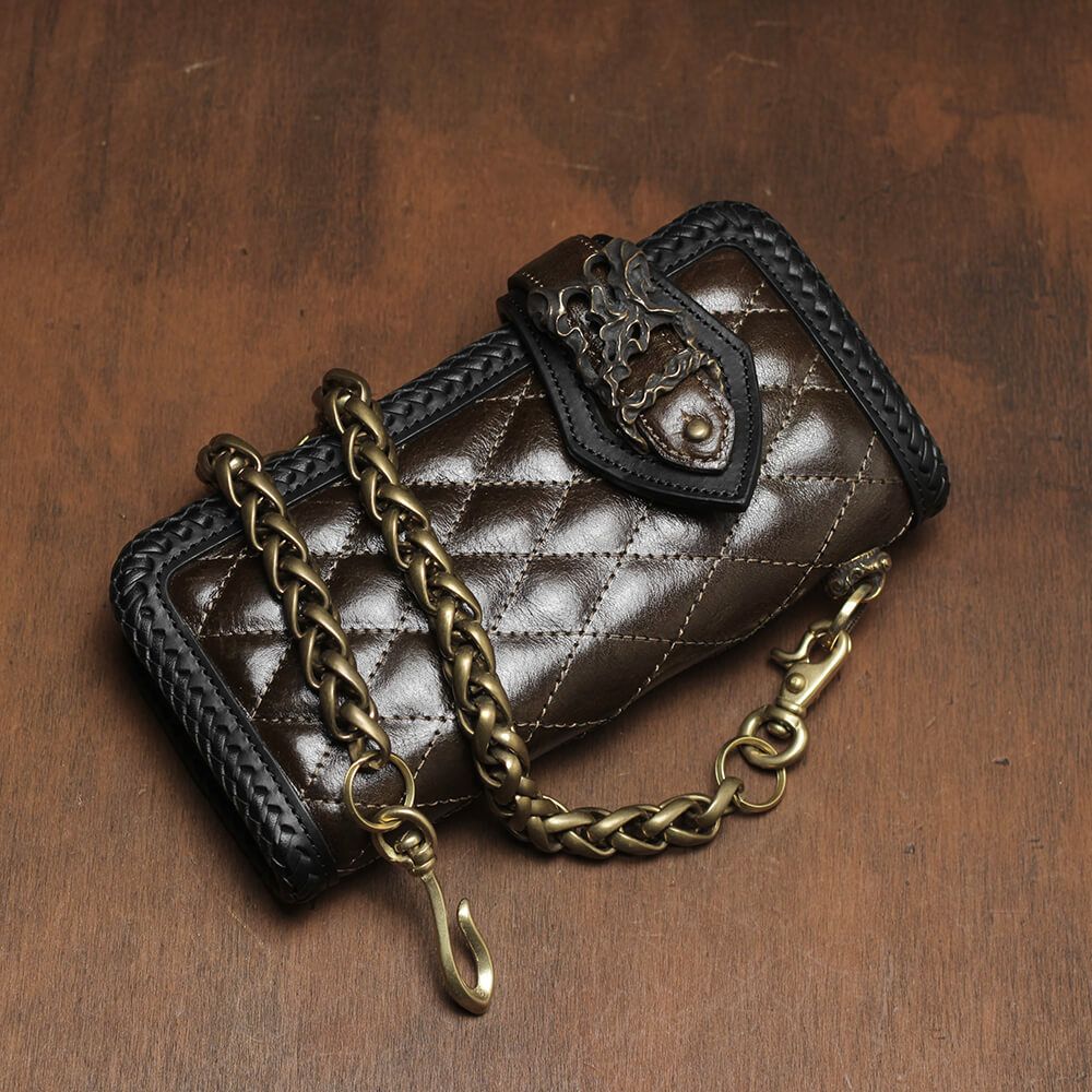 レザーブランドS'FACTORY ウォレット チェーン インフィニティー ゴールド ブラス（真鍮）アクセサリー