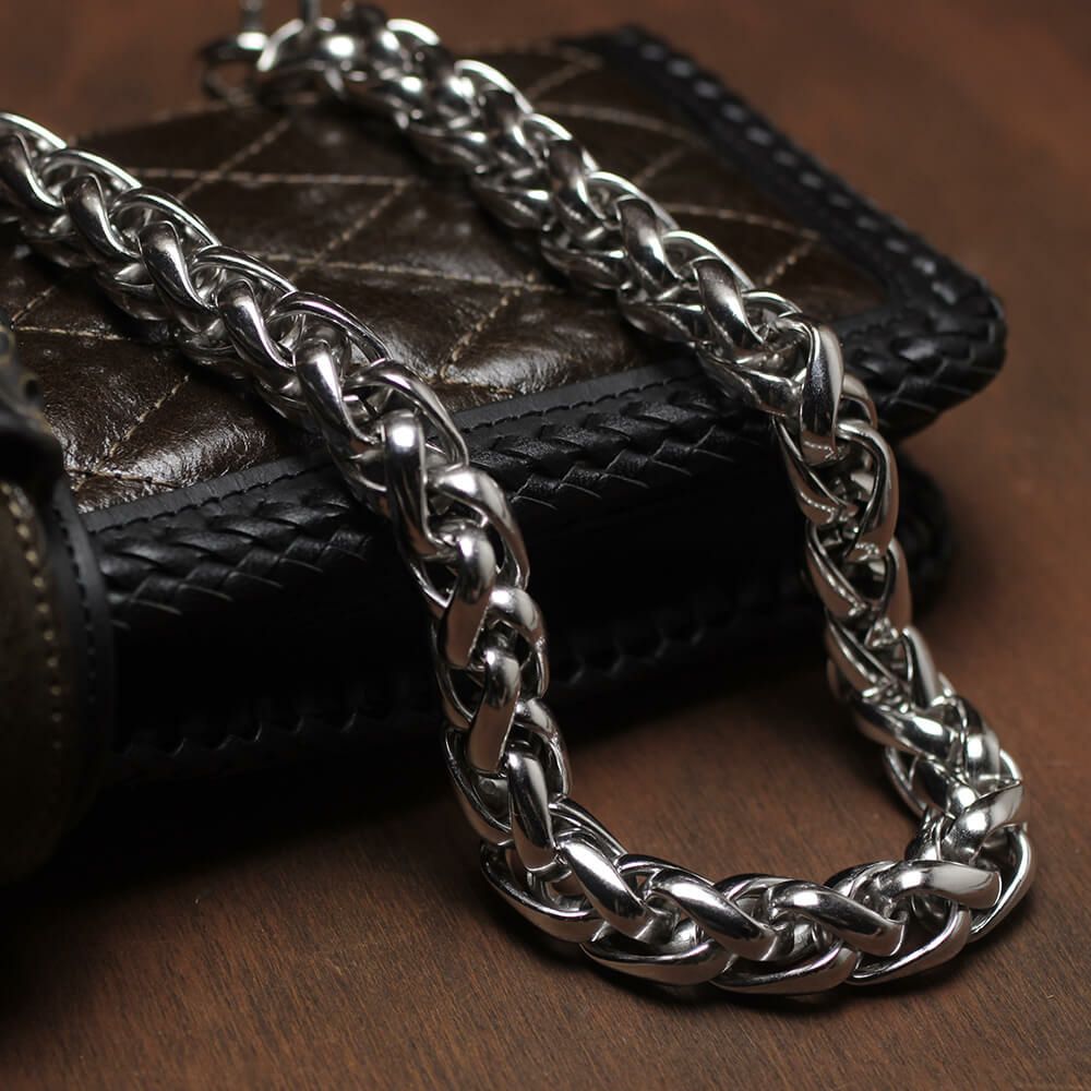 レザーブランドS'FACTORY ウォレット チェーン インフィニティー シルバー ブラス（真鍮）アクセサリー