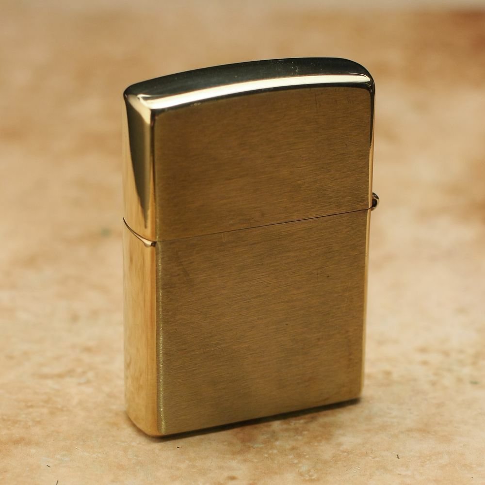 レザーブランドS'FACTORY オリジナル オイルライター ブラス（真鍮）喫煙具 ゴールド