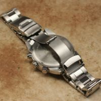 Swarovski クロノグラフ 時計 シルバー/ブラック クロノグラフ腕時計 ブラック×シルバー│メンズ革小物通販 S'FACTORY