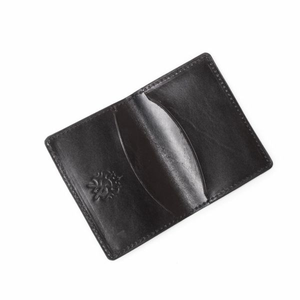 レザーブランドS'FACTORY ポケットカードケース シャーク（サメ革） 革小物 名刺入れ パスケース 本革