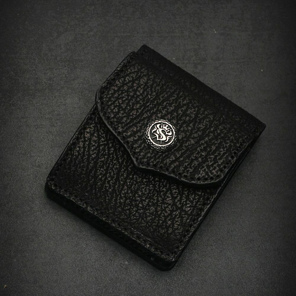 レザーブランドS'FACTORY ビルフォールド ウォレット シャーク（サメ革） メンズ革財布