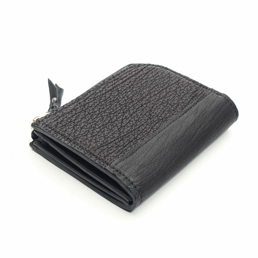 L字ファスナー ショートウォレット シャーク（サメ革）│メンズ革小物