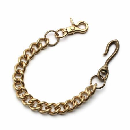 ショート ウォレット チェーン スタンダード ゴールド ブラス（真鍮