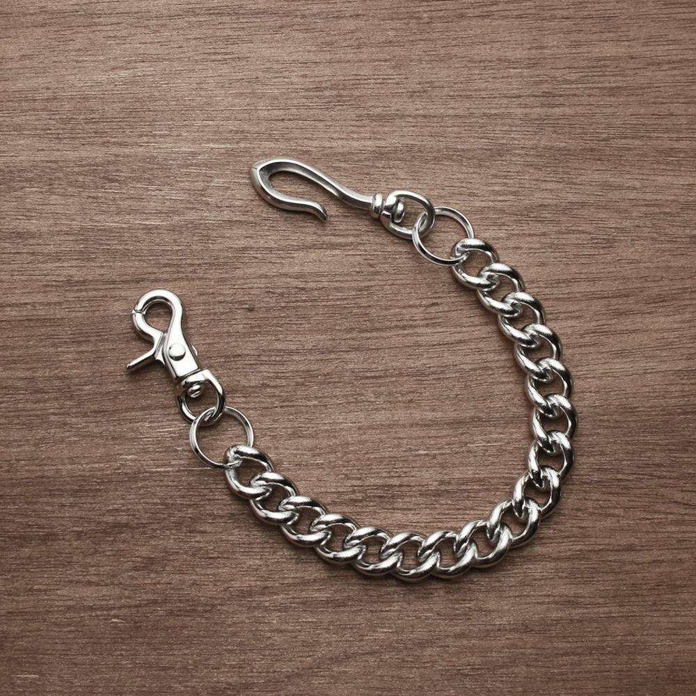 レザーブランドS'FACTORY ショート ウォレット チェーン スタンダード シルバー ブラス（真鍮）アクセサリー 短い 