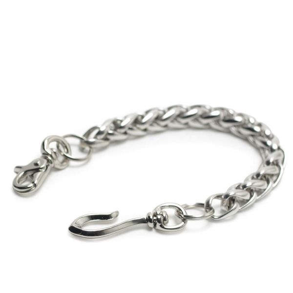 レザーブランドS'FACTORY ショート ウォレット チェーン インフィニティー シルバー ブラス（真鍮）アクセサリー 短い 