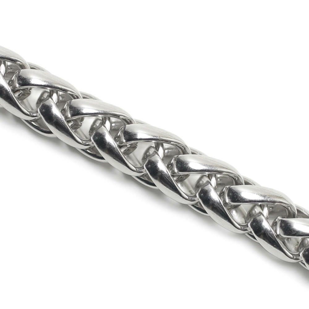 レザーブランドS'FACTORY ショート ウォレット チェーン インフィニティー シルバー ブラス（真鍮）アクセサリー 短い 