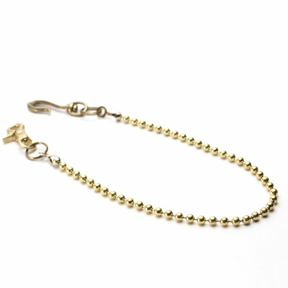 レザーブランドS'FACTORY ウォレット ウォレット チェーン ボール小 ゴールド ブラス（真鍮）アクセサリー