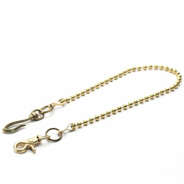 レザーブランドS'FACTORY ウォレット ウォレット チェーン ボール小 ゴールド ブラス（真鍮）アクセサリー