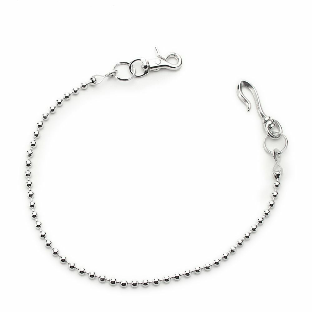 レザーブランドS'FACTORY ウォレット チェーン ボール小 シルバー ブラス（真鍮）アクセサリー