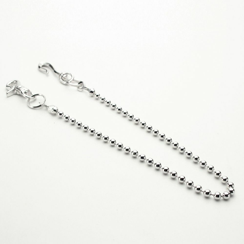 レザーブランドS'FACTORY ウォレット チェーン ボール小 シルバー ブラス（真鍮）アクセサリー