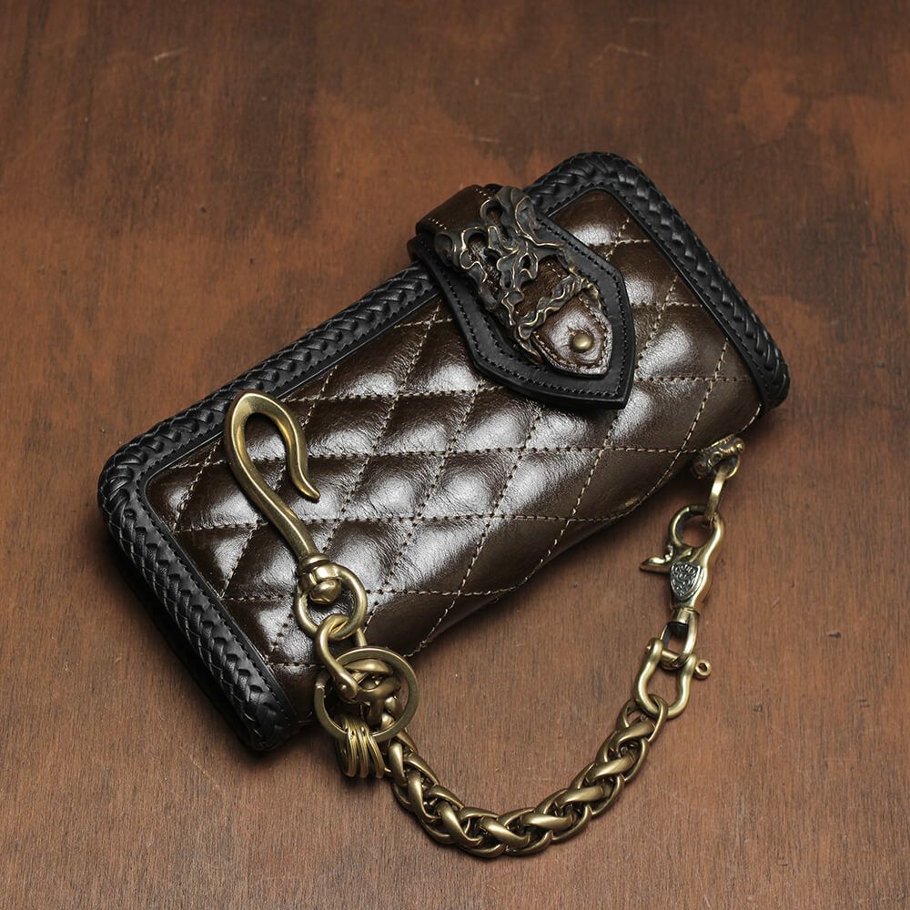 レザーブランドS'FACTORY キーリング ショート ウォレット チェーン インフィニティー ゴールド ブラス（真鍮）アクセサリー 短い 