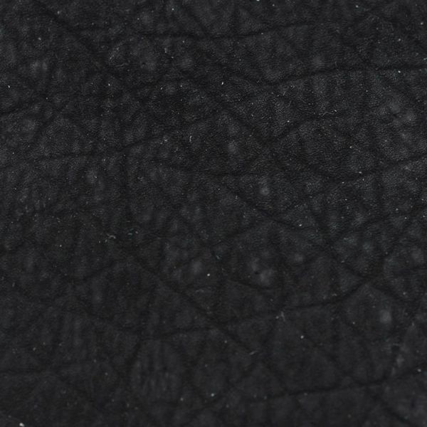 レザーブランドS'FACTORY ラウンド ファスナーウォレット ヒポ ブラック(カバ革)メンズ革財布