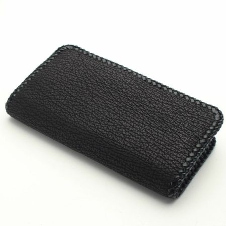 【初売り】 縁編み ロングウォレット シャーク(サメ革)│メンズ革小物通販 S 小物