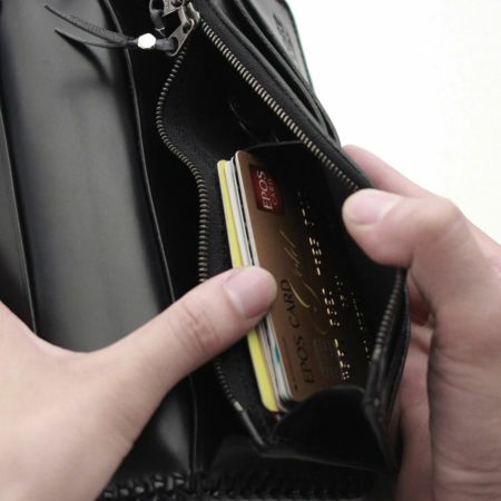 S'FACTORY 編み込みレザー長財布 楽天市場】S'FACTORYエスファクトリー 縁編み ロングウォレット