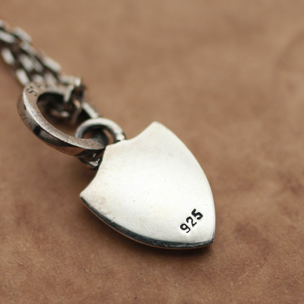 レザーブランドS'FACTORY エンブレムペンダント スモール Silver925 メンズ アクセサリー ネックレス