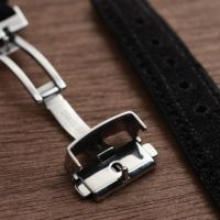 (厚焼き玉子)エレファントレザー 時計ベルト 黒色、 ラグ幅21/21mm 時計ベルト エレファント（ゾウ革）│メンズ革小物通販 S'FACTORY