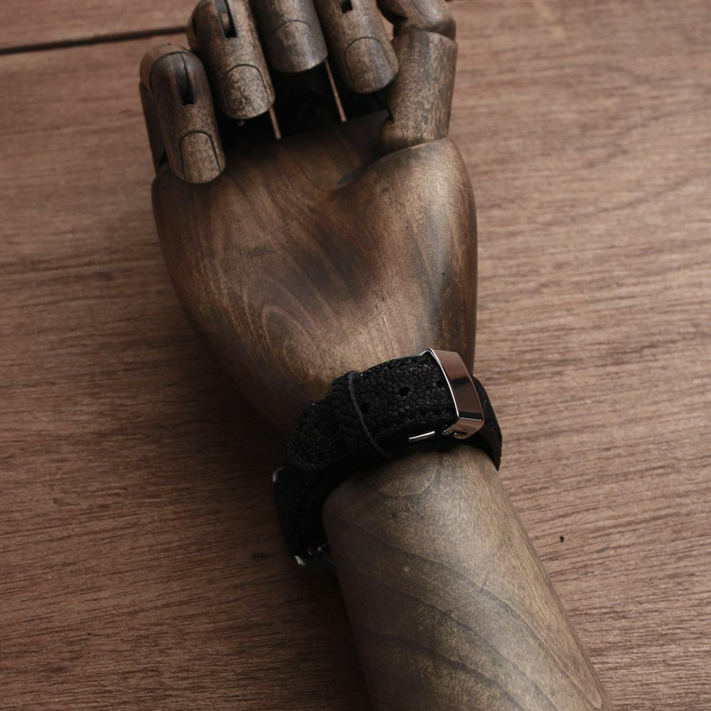 レザーブランドS'FACTORY クロノグラフ腕時計レザーベルト エレファント（ゾウ革）