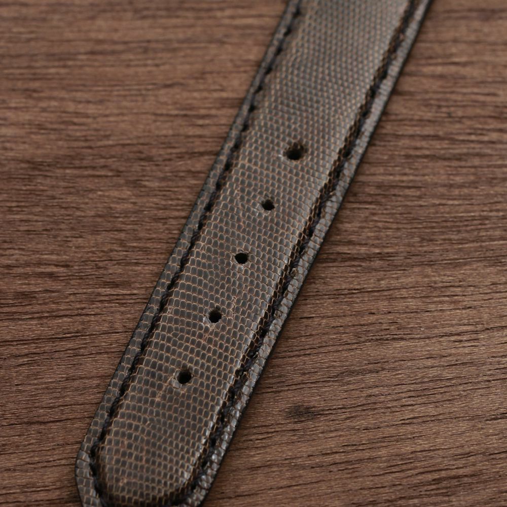 レザーブランドS'FACTORY クロノグラフ腕時計レザーベルト テジュー（イグアナ革）