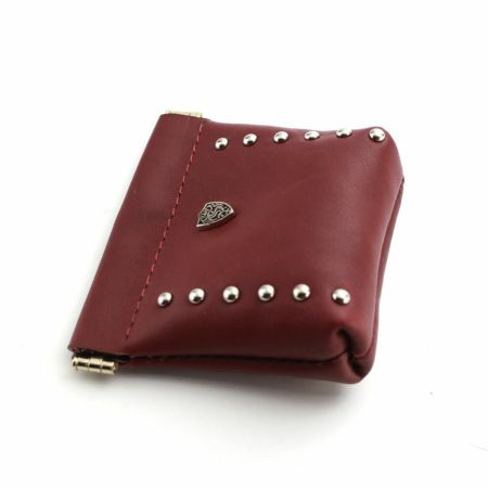 ワンタッチコインケース カウレザー レッド（牛革）│メンズ革小物通販