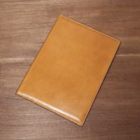A4 レザーバインダー カウレザー キャメル（牛革）│メンズ革