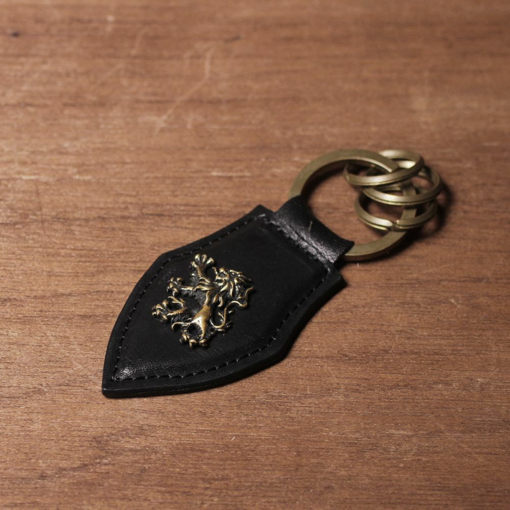 ライオン レザー キーホルダー 栃木レザー（牛革）│メンズ革小物通販