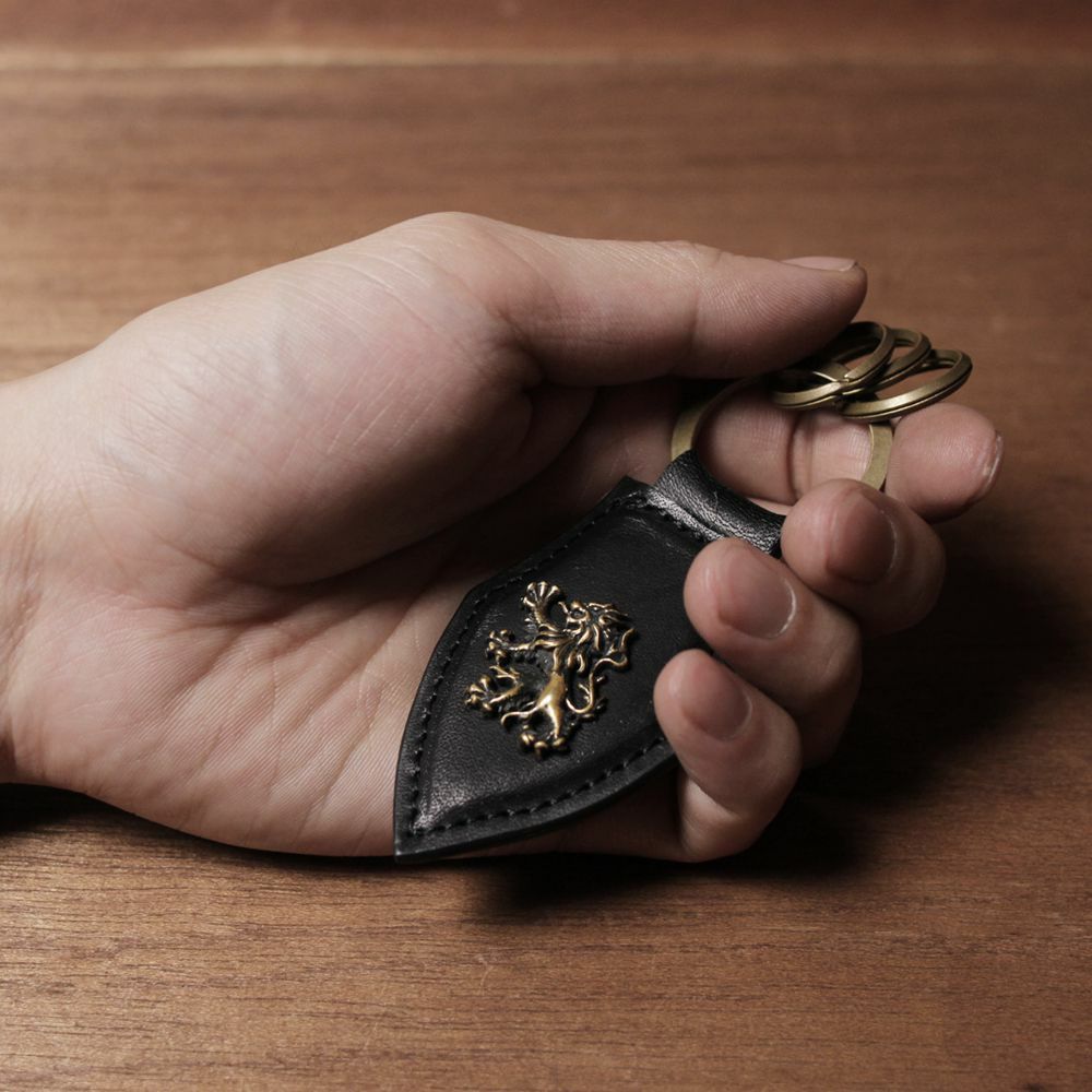 メンズ キーホルダー キーリング レザー 本革 コンパクト アクセサリー