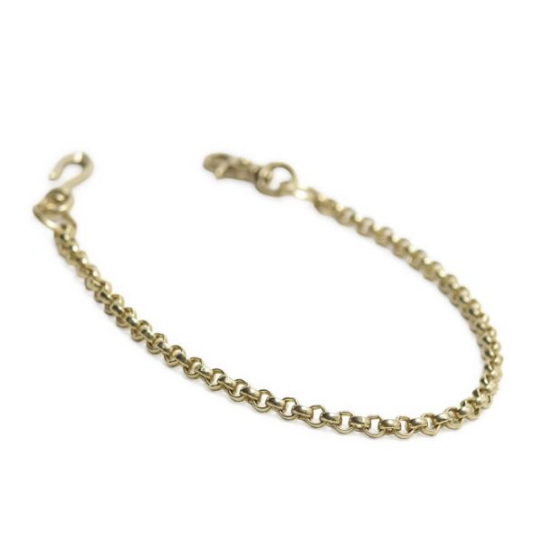 ウォレット チェーン 真鍮 ブラス ゴールド 細い メンズ 鎖