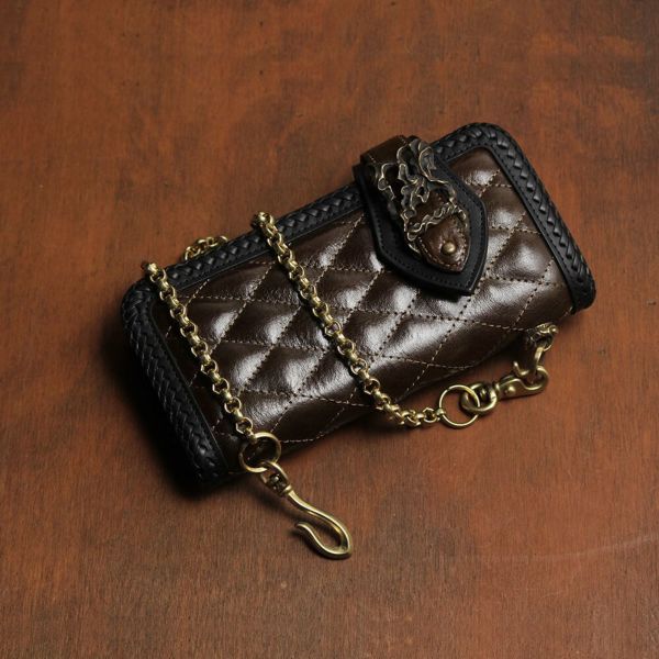 ウォレット チェーン 真鍮 ブラス ゴールド 細い メンズ 鎖