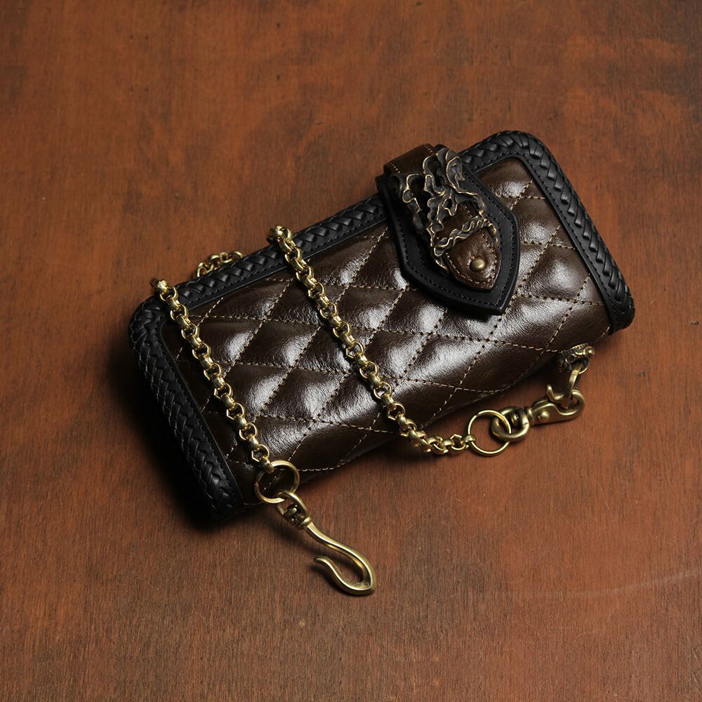 ウォレット チェーン 真鍮 ブラス ゴールド 細い メンズ 鎖