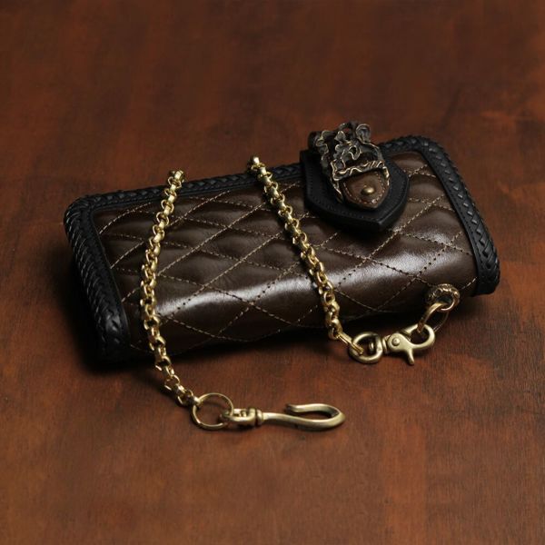 ウォレット チェーン 真鍮 ブラス ゴールド 細い メンズ 鎖