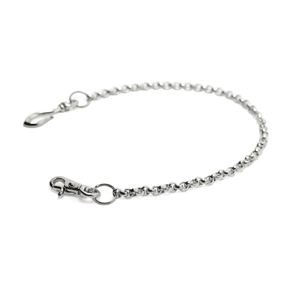 ウォレット チェーン 真鍮 ブラス シルバー 細い メンズ 鎖