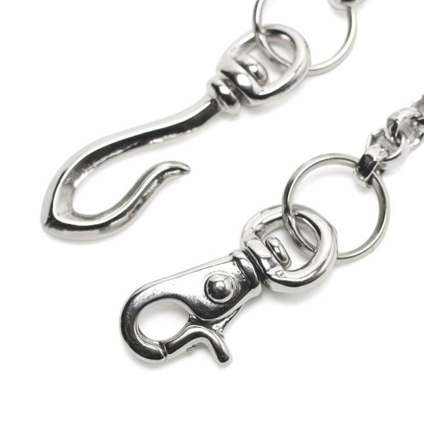 ウォレット チェーン 真鍮 ブラス シルバー 細い メンズ 鎖