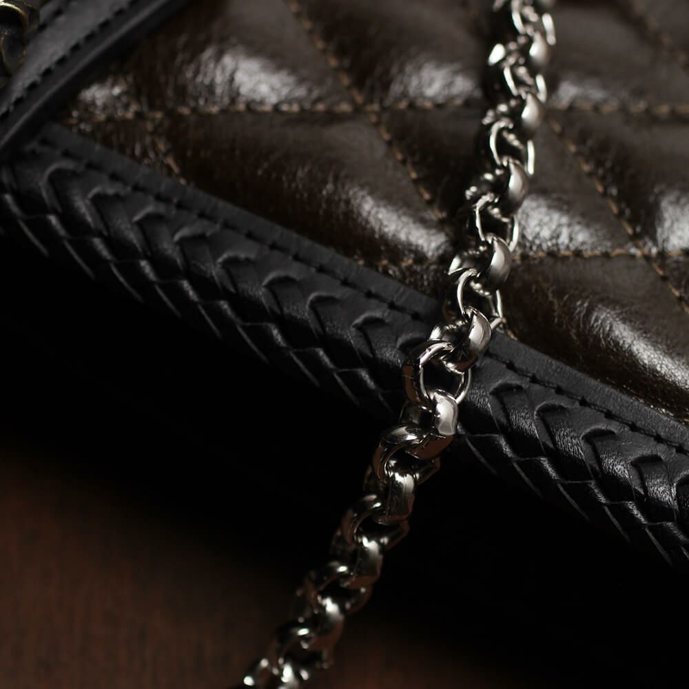 ウォレット チェーン 真鍮 ブラス シルバー 細い メンズ 鎖