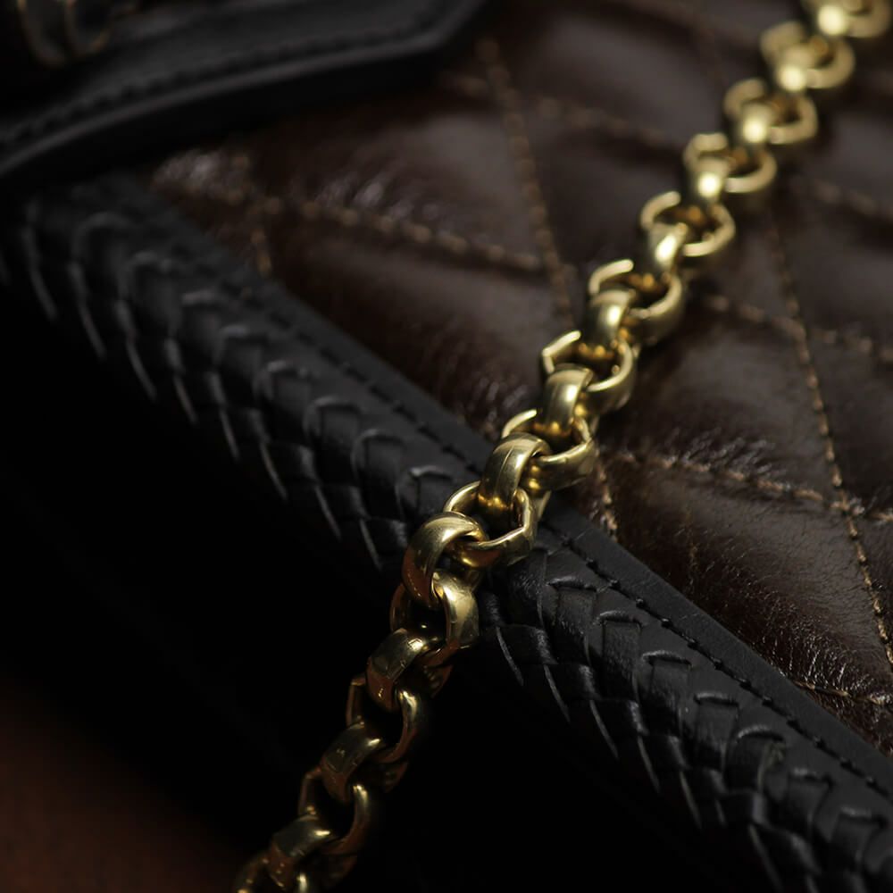 ショート ウォレット チェーン 真鍮 ブラス ゴールド 細い 短い メンズ 鎖