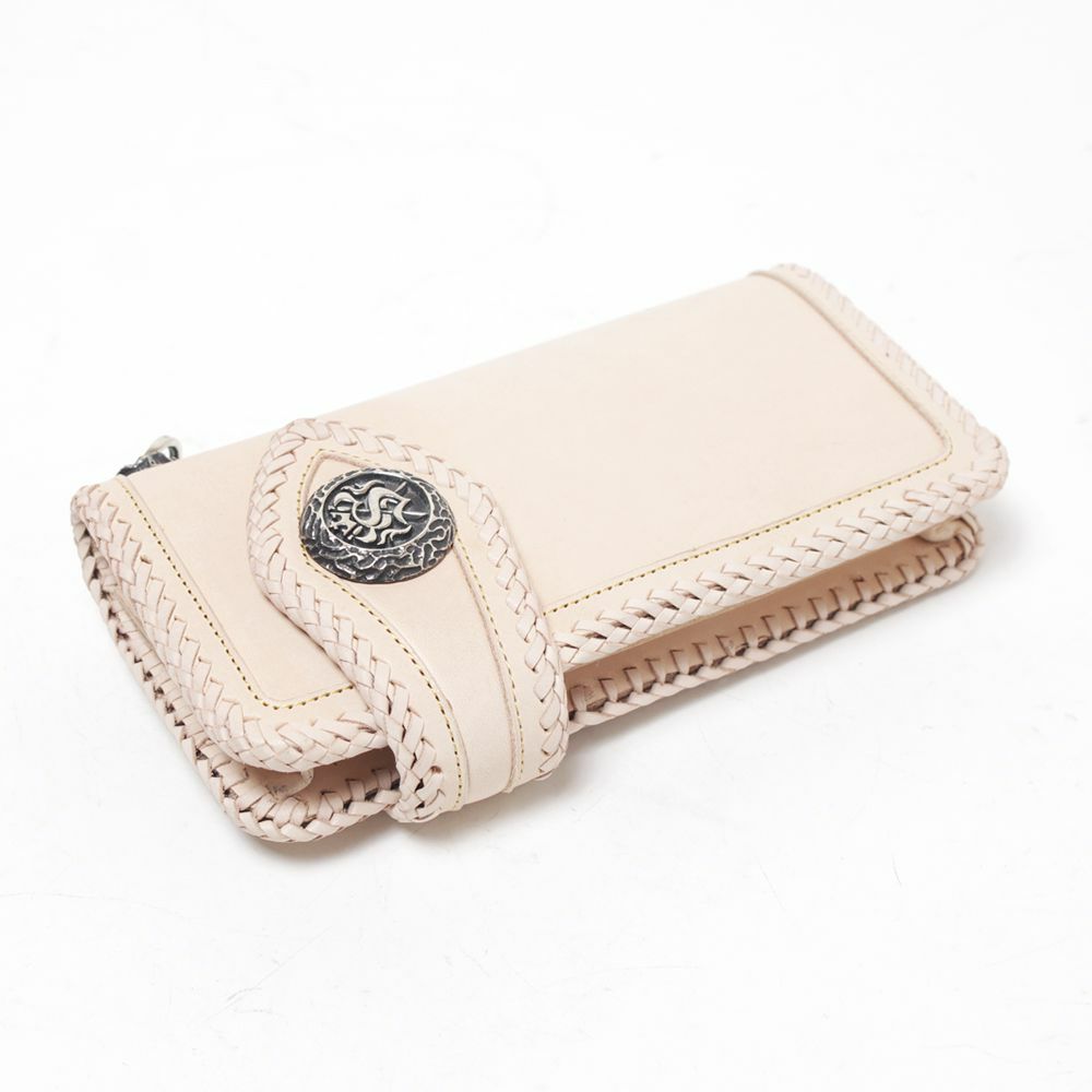 バイカーズ,ウォレット,レザー,革,財布,縁編み,コンチョ,ドロップハンドル,ライダース