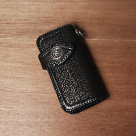 バイカーズウォレット05 シャーク(サメ革)│メンズ革小物通販 バイカーズウォレット05 シャーク(サメ革)│メンズ革小物通販