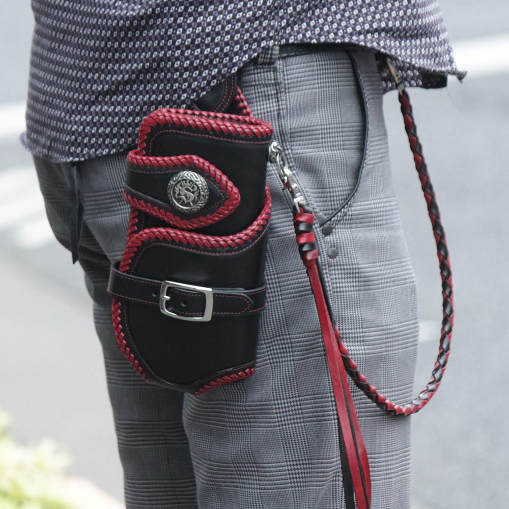 ウォレットホルダー,ウォレットケース,財布入れ,カウレザー,牛革,バイカー,バイク乗り,ライダース