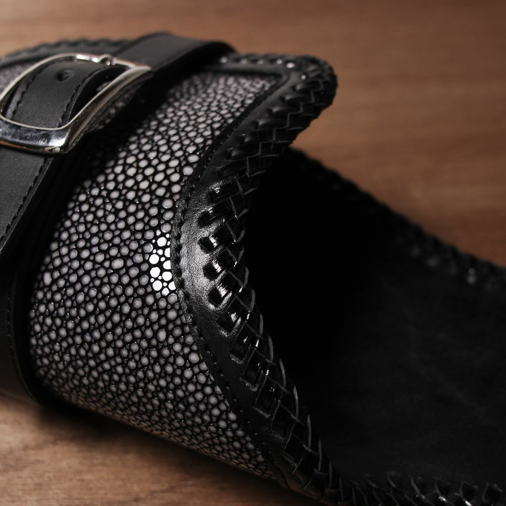 ウォレットホルダー,ウォレットケース,財布入れ,スティングレーレザー,エイ革,バイカー,バイク乗り,ライダース