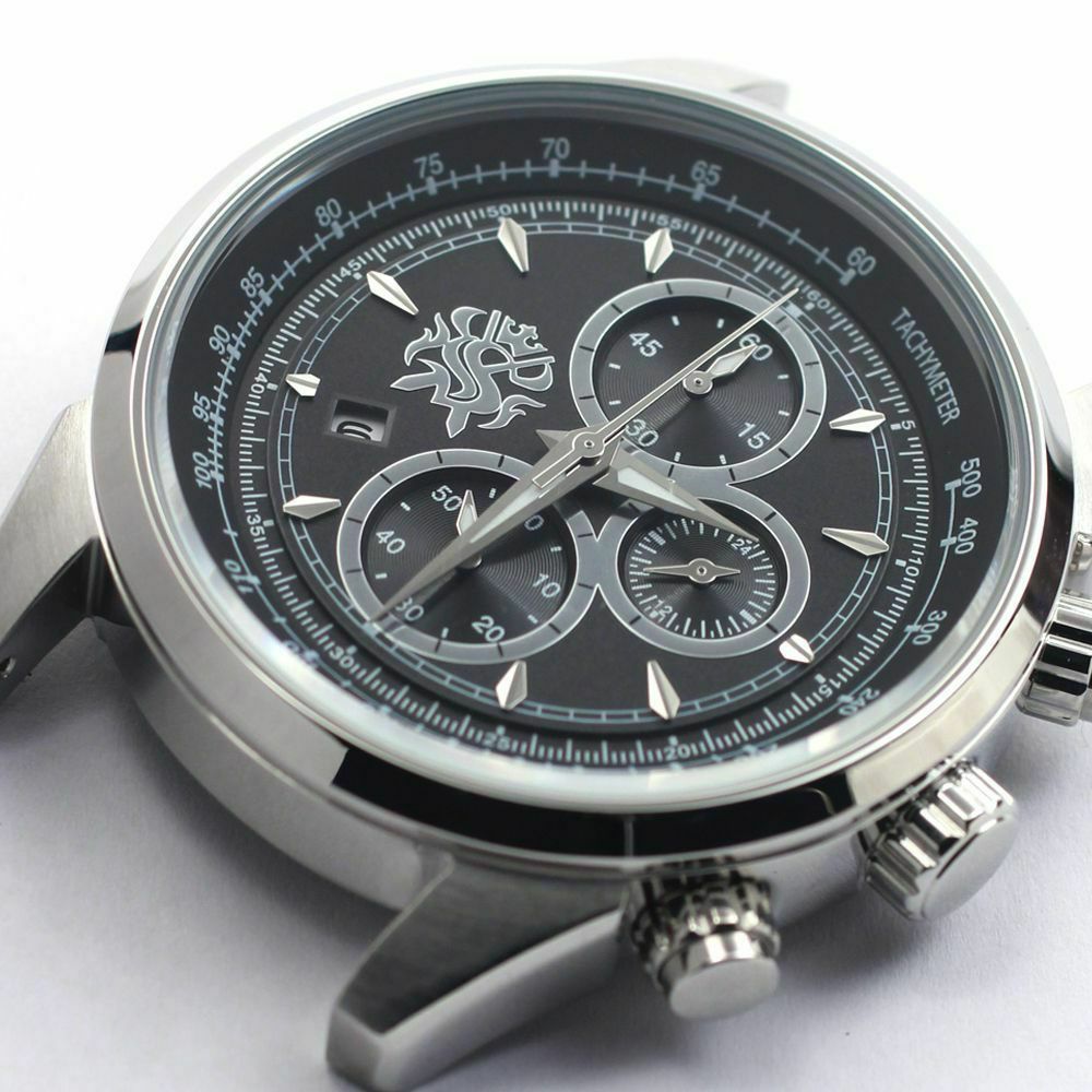 腕時計,ベルト,メンズ,馬革,ポニーレザー,クロノグラフ,ターコイズ,ブルー