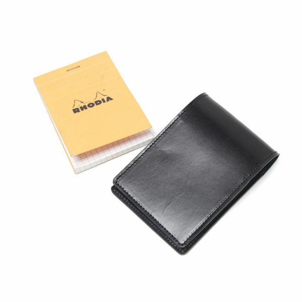 レザーブランドS'FACTORY「Rhodia レザーメモカバー No.11 A7サイズ カウレザー ブラック（牛革）」商品画像