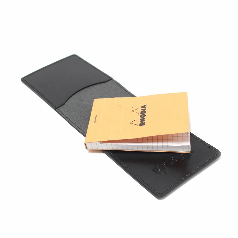 レザーブランドS'FACTORY「Rhodia レザーメモカバー No.11 A7サイズ カウレザー ブラック（牛革）」商品画像