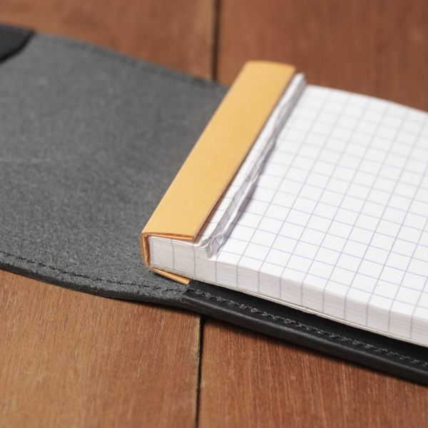 レザーブランドS'FACTORY「Rhodia レザーメモカバー No.11 A7サイズ カウレザー ブラック（牛革）」商品画像