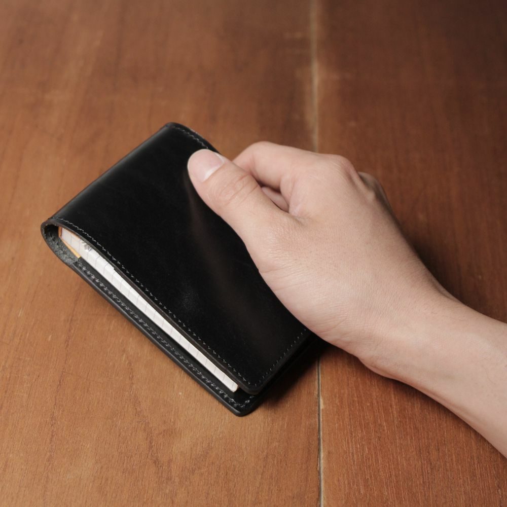 レザーブランドS'FACTORY「Rhodia レザーメモカバー No.11 A7サイズ カウレザー ブラック（牛革）」商品画像