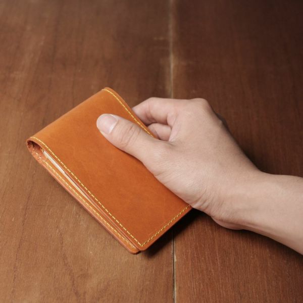 レザーブランドS'FACTORY「Rhodia レザーメモカバー No.11 A7サイズ カウレザー キャメル（牛革）」商品画像