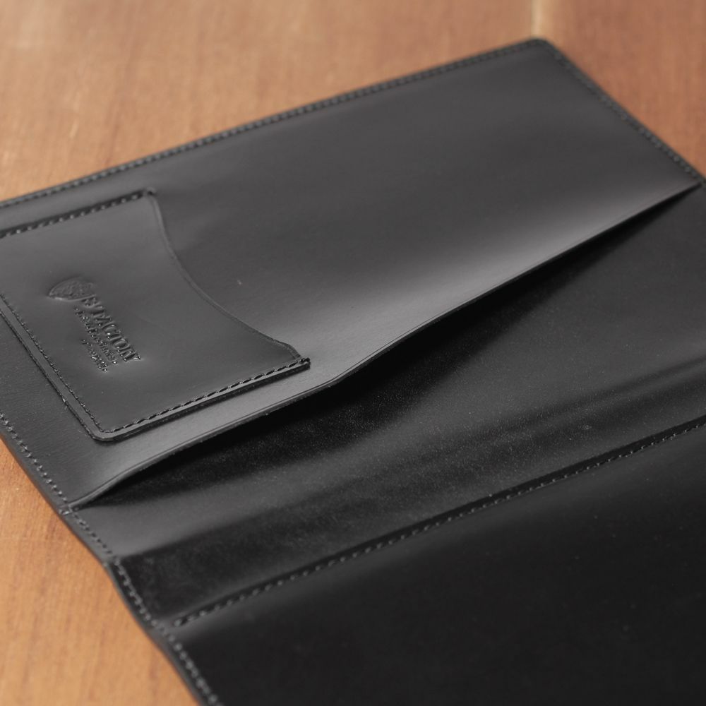 レザーブランドS'FACTORY「Rhodia レザーメモカバー No.16 A5サイズ カウレザー ブラック（牛革）」商品画像